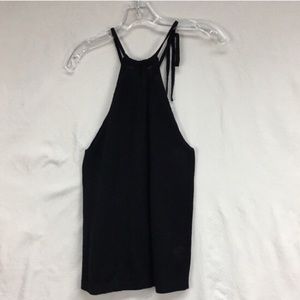 LOFT Ann Taylor Ramie Rayon Blend Halter Top XS